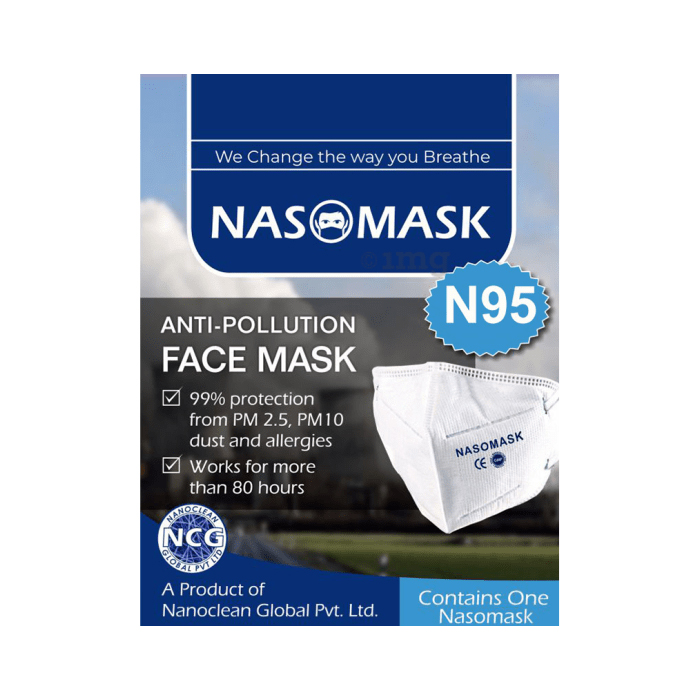 Reusable Nasomask Anti-Pollution Face Masks, Number Of Layers: 3 Ply