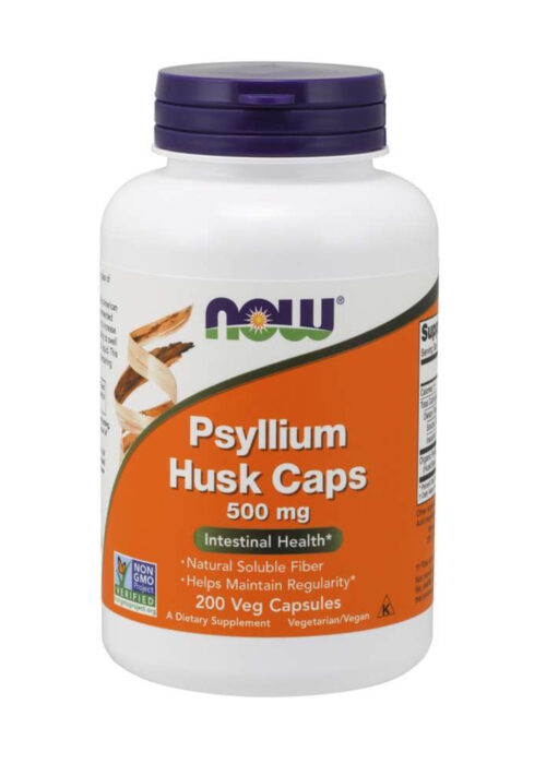 Now Psyllium Husk 500 mg Veg Capsules