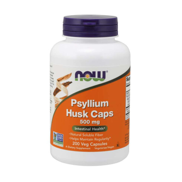 Now Psyllium Husk 500 mg Veg Capsules