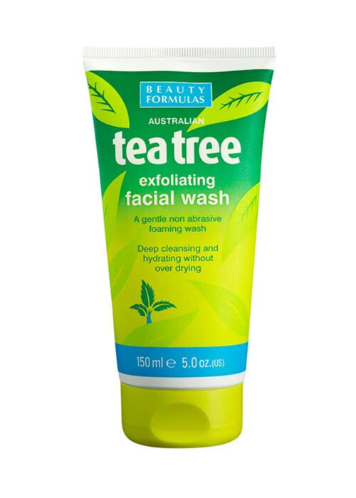 Beauty Formulas Tea Tree Exfoliating Facial Wash, 150ml