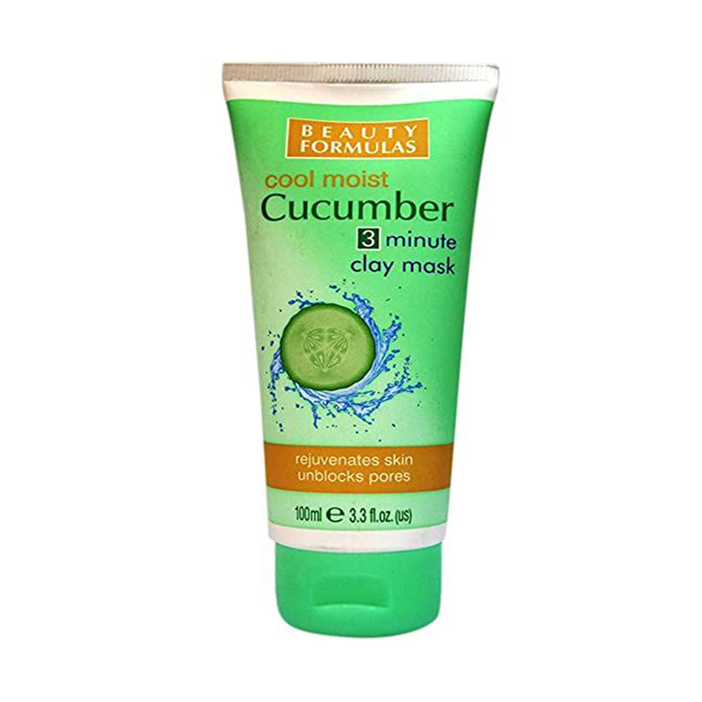 Beauty Formulas Cool Moist Cucumber Clay Mask – 100 ml