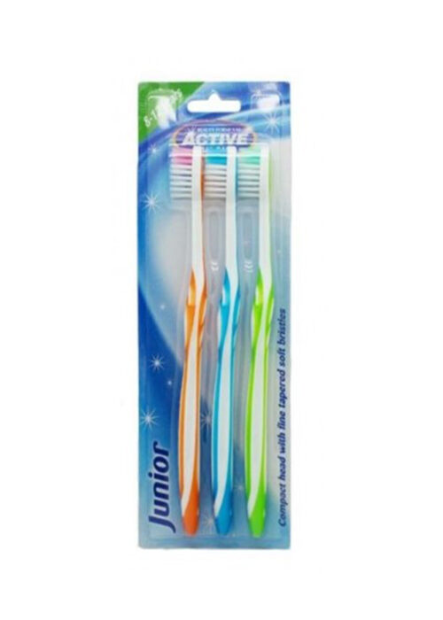 Active Oral Care Junior Toothbrush (8-12 Years) 3pcs