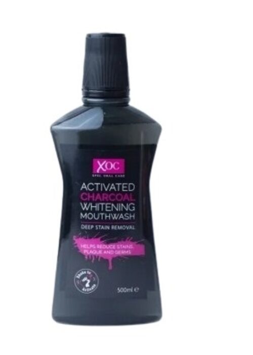 XOC Activated Charcoal Whitening Mouthwash 500ml