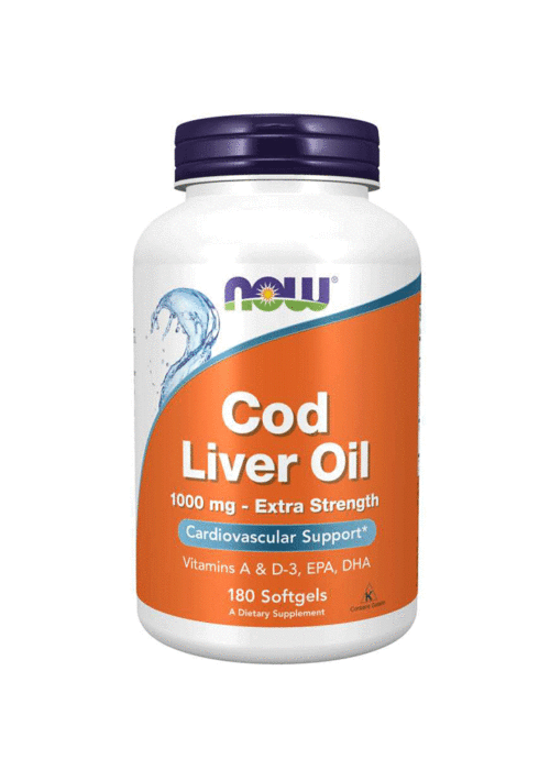 Now Cod Liver Oil Extra Strength 1000mg Softgels