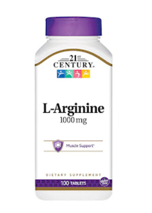 21st Century L-Arginine- 1000mg 100 Tablets