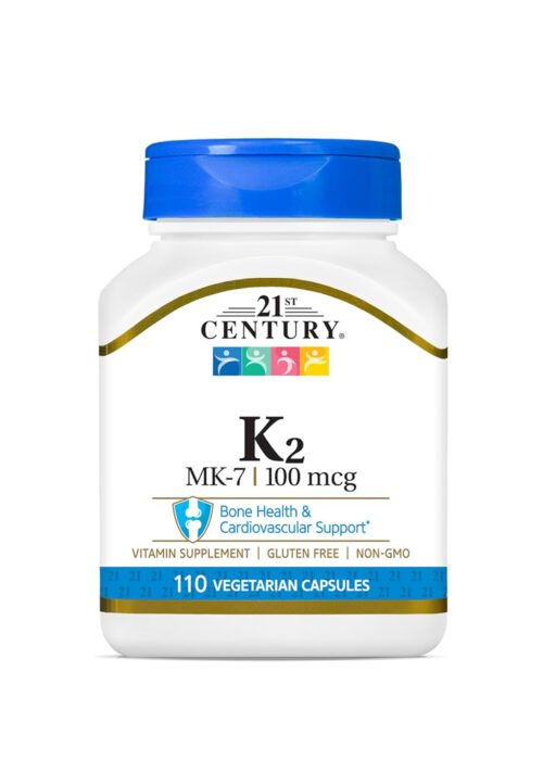 21st Century Vitamin K2 MK7- 100mcg 110 Vegetarian Capsules