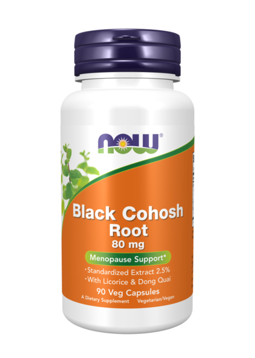 Now Black Cohosh Root- 80mg 90 Vegetarian Capsules