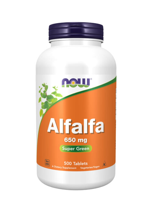 Now Alfalfa- 650 mg 500 Tablets