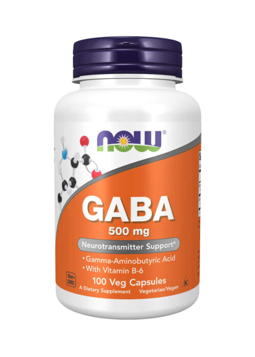 Now Gaba- 500 mg 100 Vegetarian Capsules