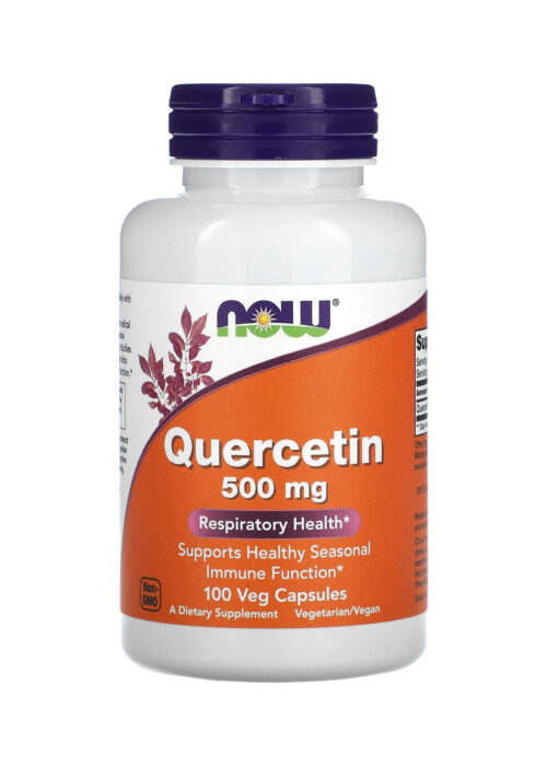 Now Quercetin- 500 mg 100 Vegetarian Capsules