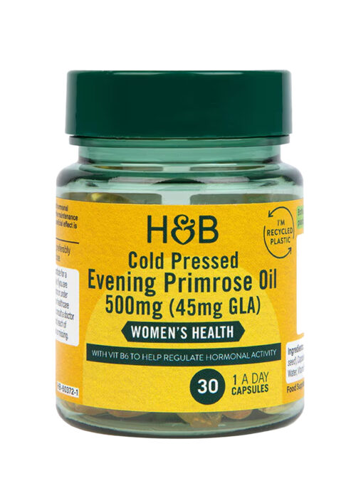 H&B Cold Pressed Evening Primrose Oil 500mg 30 Capsules