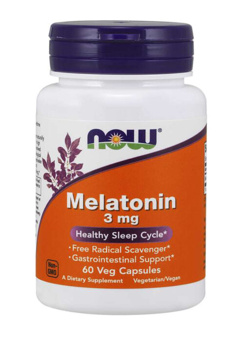 Now Melatonin 3 Mg Veg Capsules