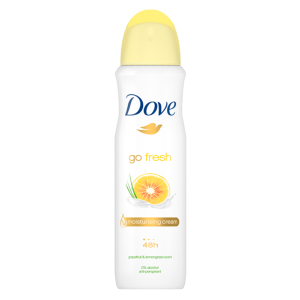 Dove Go Fresh Grapefruit And Lemongrass Antiperspirant Spray – 250ml