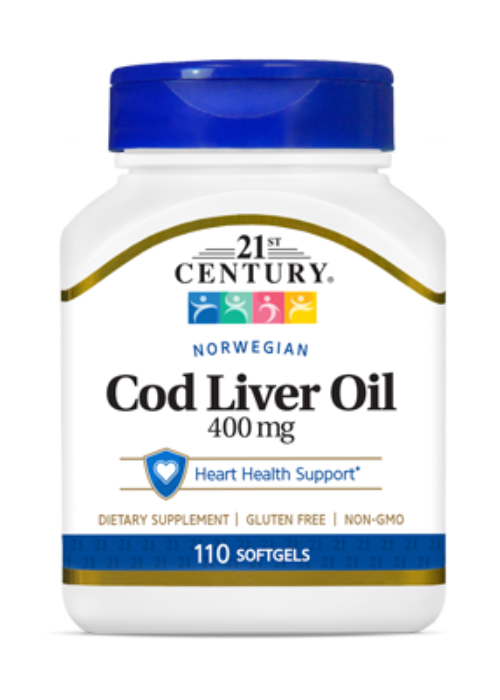 21ST Century Norwegian Cod Liver Oil 400 mg