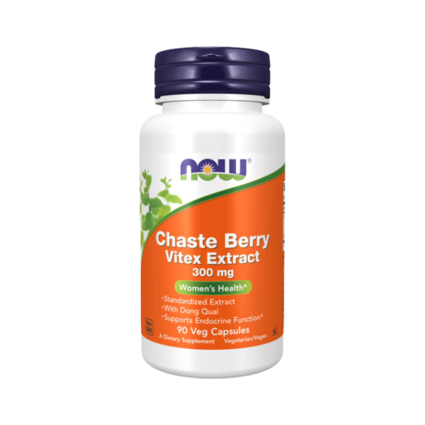 Now Chaste Berry Vitex Extract 300 mg Veg Capsules
