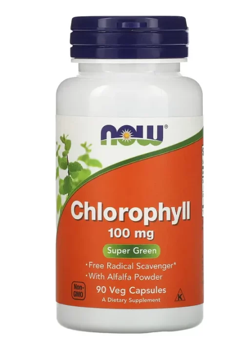 Now Chlorophyll 100mg Veg Capsules