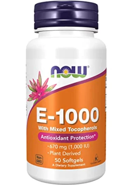 Now Vitamin E-1000 Mixed Tocopherols Softgels