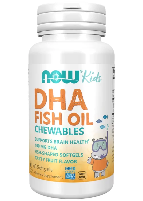 Now Kids DHA Fish Oil Chewable Softgels