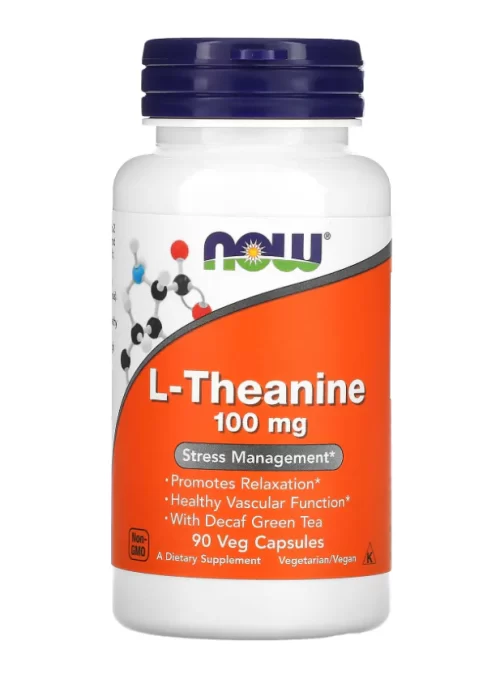 Now L-Theanine 100 mg Veg Capsules