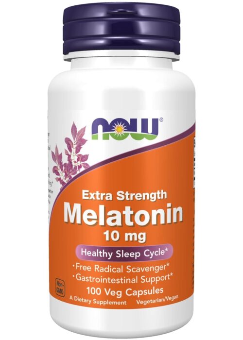 Now Melatonin, Extra Strength 10 mg Veg Capsules