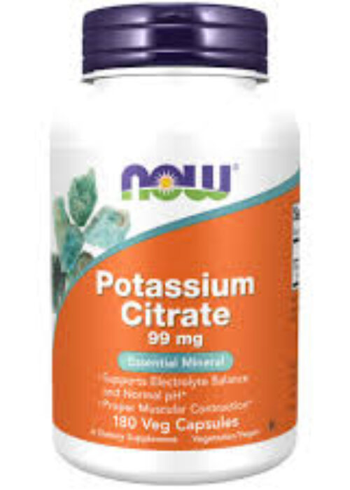 Now Potassium Citrate 99 mg Veg Capsules