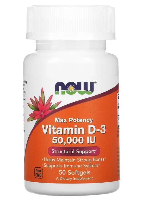 Now Vitamin D-3 50,000 IU Softgels