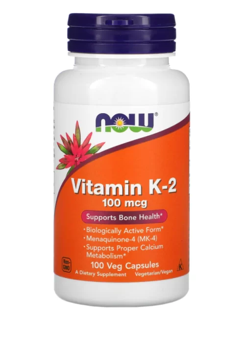 Now Vitamin K-2 100 mcg Veg Capsules