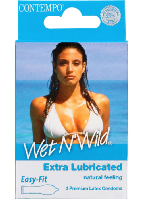 Contempo Wet N Wild Premium Latex 3 Condoms