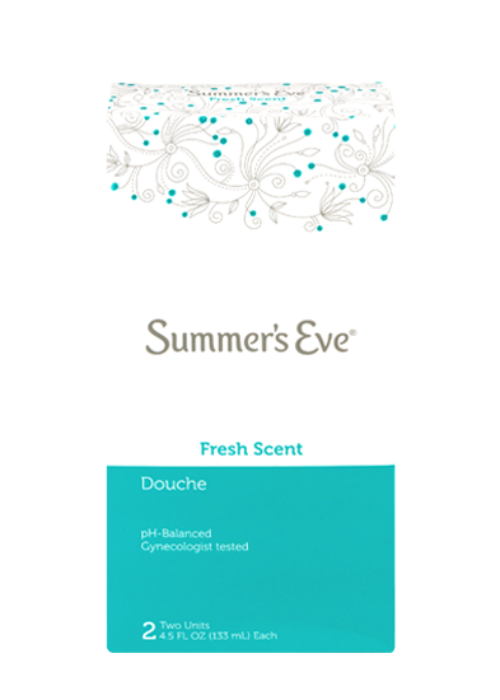 Summer’s Eve Douche Fresh Scent 4.5 oz Size (Pack of 2) pH Balanced, Dermatologist & Gynecologist Tested