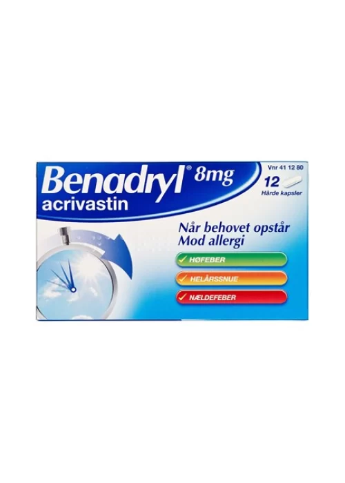 Benadryl Allergy Relief – 12 Capsules