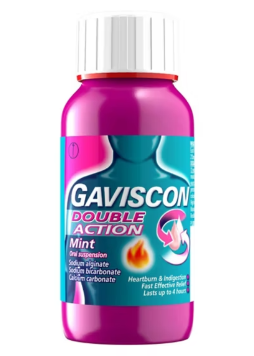 Gaviscon Double Action Heartburn & Indigestion Liquid Mint Flavour 150ml